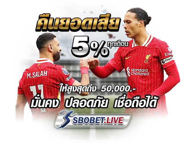 เว็บ แทงบอล เชื่อถือได้ คืนยอดเสีย 5% ทุกเดือน
