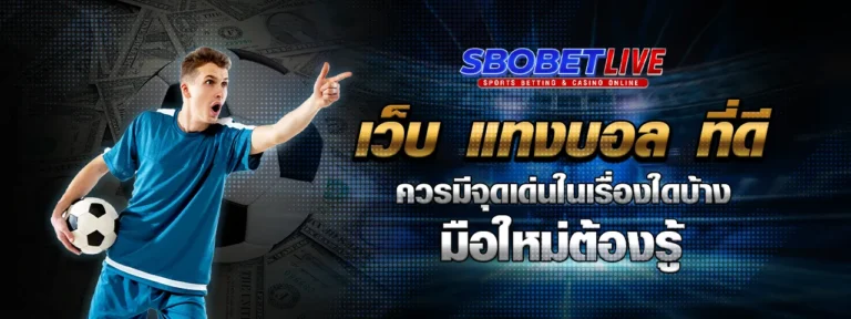 Read more about the article เว็บ แทงบอล ที่ดี ควรมีจุดเด่นในเรื่องใดบ้าง มือใหม่ต้องรู้