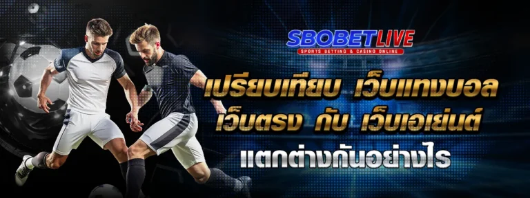 Read more about the article เปรียบเทียบ เว็บ แทงบอล เว็บตรง กับ เว็บเอเย่นต์ แตกต่างกันอย่างไร