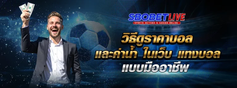 Read more about the article วิธีดูราคาบอลและค่าน้ำใน เว็บ แทงบอล แบบมืออาชีพ